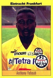 Cromo Anthony Yeboah - German Football Bundesliga 1993-1994 - Panini