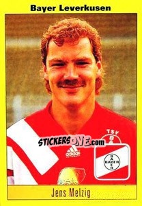 Sticker Jens Melzig - German Football Bundesliga 1993-1994 - Panini