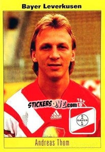 Sticker Andreas Thom - German Football Bundesliga 1993-1994 - Panini
