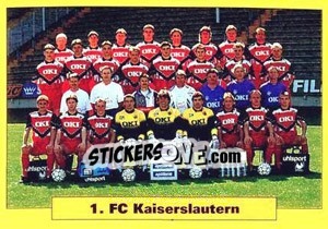 Sticker Mannschaft - German Football Bundesliga 1993-1994 n. 96 - Panini