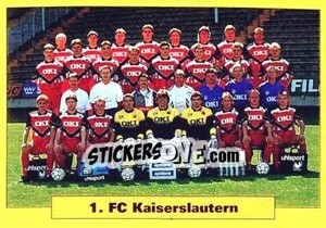 Sticker Mannschaft - German Football Bundesliga 1993-1994 - Panini