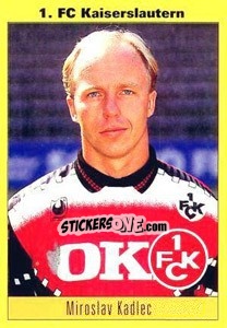 Cromo Miroslav Kadlec - German Football Bundesliga 1993-1994 - Panini