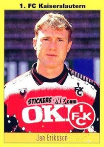 Sticker Jan Eriksson - German Football Bundesliga 1993-1994 - Panini
