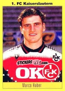 Sticker Marco Haber - German Football Bundesliga 1993-1994 - Panini