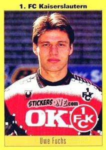 Sticker Uwe Fuchs - German Football Bundesliga 1993-1994 - Panini