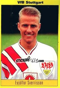 Sticker Eyjölfur Sverrison - German Football Bundesliga 1993-1994 - Panini