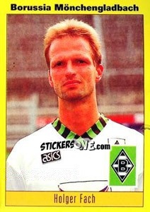 Sticker Holger Fach - German Football Bundesliga 1993-1994 - Panini