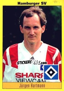 Sticker Jürgen Hartmann - German Football Bundesliga 1993-1994 - Panini