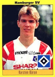 Sticker Karsten Bäron - German Football Bundesliga 1993-1994 - Panini