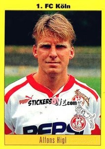 Sticker Alfons Higl - German Football Bundesliga 1993-1994 n. 165 - Panini