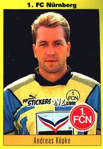 Cromo Andreas Köpke - German Football Bundesliga 1993-1994 - Panini