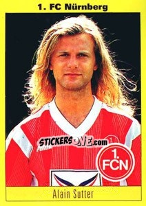Sticker Alain Sutter - German Football Bundesliga 1993-1994 n. 184 - Panini