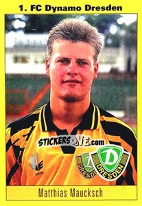 Sticker Matthias Maucksch - German Football Bundesliga 1993-1994 n. 190 - Panini
