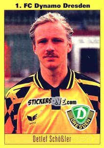 Cromo Detlef Schößler - German Football Bundesliga 1993-1994 - Panini