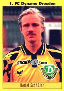 Sticker Detlef Schößler - German Football Bundesliga 1993-1994 n. 191 - Panini