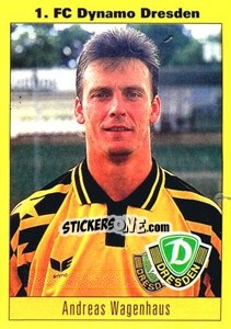 Sticker Andreas Wagenhaus - German Football Bundesliga 1993-1994 n. 192 - Panini