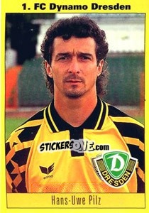 Sticker Hans-Uwe Pilz - German Football Bundesliga 1993-1994 n. 196 - Panini