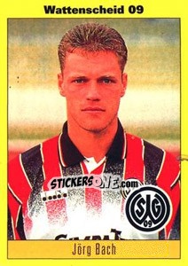 Sticker Jörg Bach - German Football Bundesliga 1993-1994 - Panini