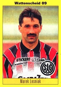 Sticker Marek Lesniak - German Football Bundesliga 1993-1994 - Panini