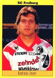Cromo Andreas Zeyer - German Football Bundesliga 1993-1994 - Panini