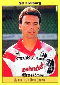 Cromo Maximilian Heidenreich - German Football Bundesliga 1993-1994 n. 221 - Panini