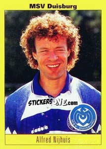 Cromo Alfred Nijhuis - German Football Bundesliga 1993-1994 - Panini