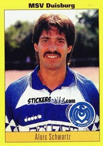 Cromo Alois Schwartz - German Football Bundesliga 1993-1994 - Panini