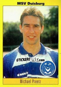 Sticker Michael Preetz - German Football Bundesliga 1993-1994 - Panini