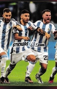 Figurina Players Celebrate - Argentina Campeón del Mundo 2022
 - Panini