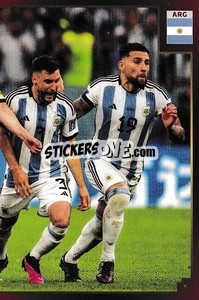 Sticker Players Celebrate - Argentina Campeón del Mundo 2022
 n. 1D - Panini