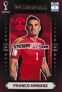 Sticker Franco Armani - Argentina Campeón del Mundo 2022
 - Panini