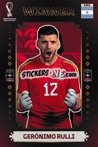 Cromo Gerónimo Rulli - Argentina Campeón del Mundo 2022
 n. 4 - Panini