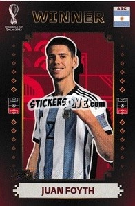 Sticker Juan Foyth - Argentina Campeón del Mundo 2022
 - Panini