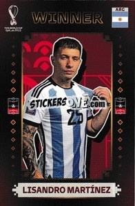 Sticker Lisandro Martínez - Argentina Campeón del Mundo 2022
 n. 12 - Panini