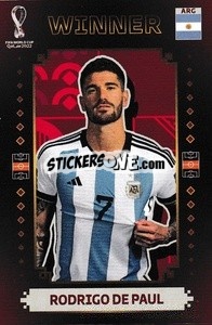 Figurina Rodrigo De Paul - Argentina Campeón del Mundo 2022
 - Panini