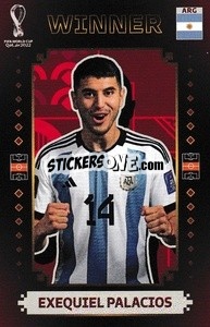 Sticker Exequiel Palacios - Argentina Campeón del Mundo 2022
 n. 16 - Panini