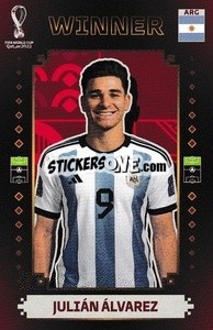 Cromo Julián Álvarez - Argentina Campeón del Mundo 2022
 - Panini