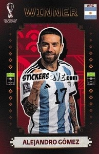 Sticker Alejandro Gómez - Argentina Campeón del Mundo 2022
 - Panini