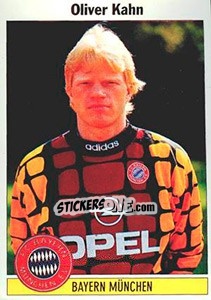 Sticker Oliver Kahn - German Football Bundesliga 1994-1995 - Panini