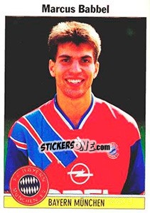 Sticker Marcus Babbel - German Football Bundesliga 1994-1995 - Panini
