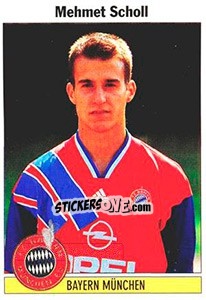 Sticker Mehmet Scholl - German Football Bundesliga 1994-1995 - Panini