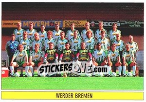 Cromo Mannschaftsbild - German Football Bundesliga 1994-1995 - Panini