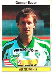 Figurina Gunnar Sauer - German Football Bundesliga 1994-1995 - Panini