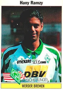 Cromo Hany Ramzy - German Football Bundesliga 1994-1995 - Panini