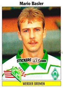 Sticker Mario Basler - German Football Bundesliga 1994-1995 - Panini