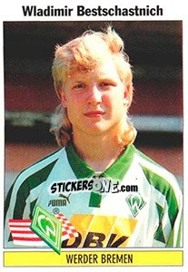 Sticker Wladimir Bestschastnich - German Football Bundesliga 1994-1995 - Panini