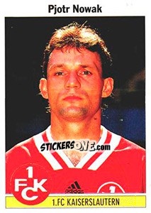 Cromo Pjotr Nowak - German Football Bundesliga 1994-1995 - Panini