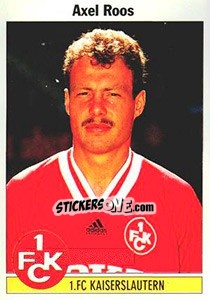 Figurina Axel Roos - German Football Bundesliga 1994-1995 - Panini