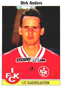 Sticker Dirk Anders - German Football Bundesliga 1994-1995 - Panini