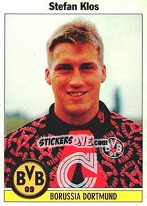 Sticker Stefan Klos - German Football Bundesliga 1994-1995 - Panini